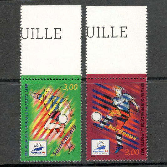 France 1998 3.00 Franc Football World Cup - France Multicoloured Stamp Set