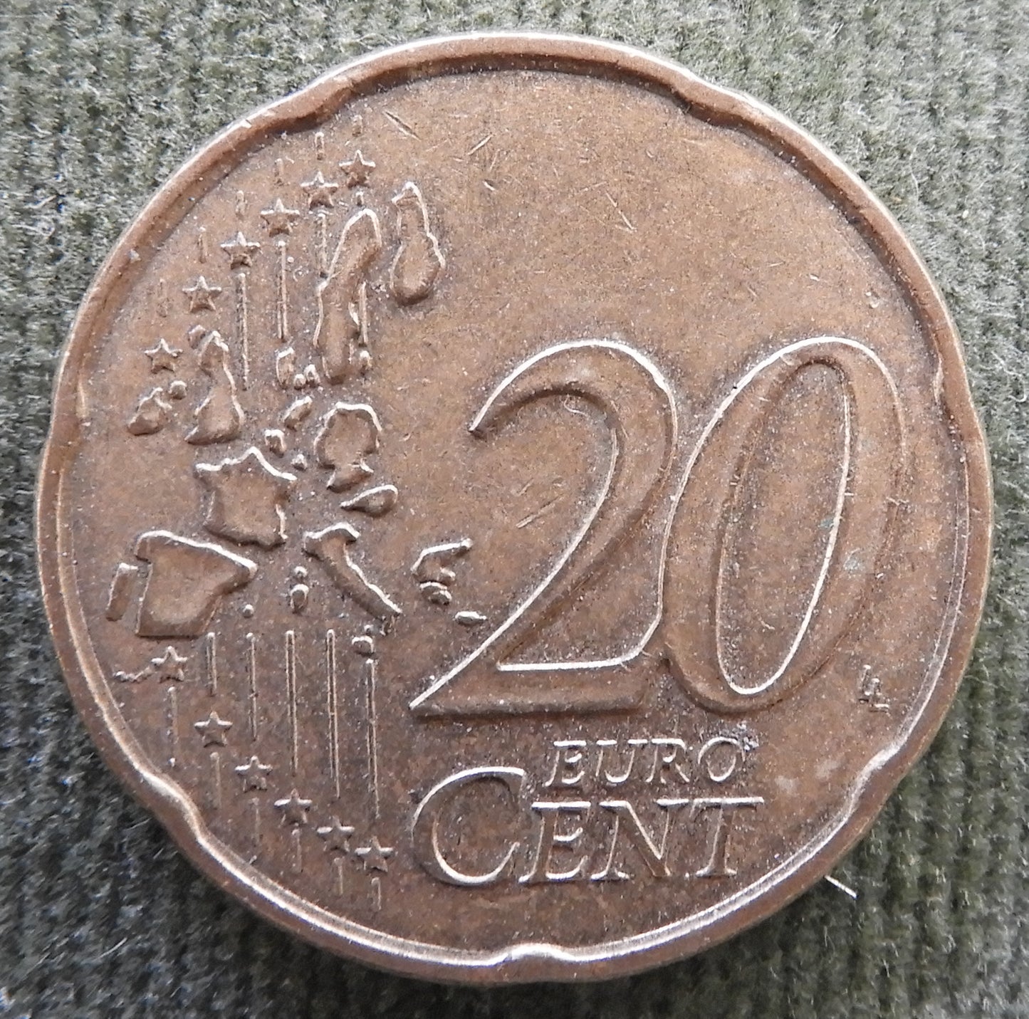 French 1999 20 Euro Cent Coin