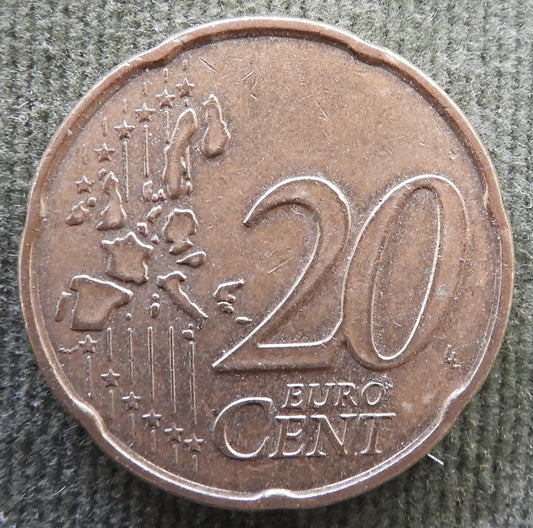 French 1999 20 Euro Cent Coin