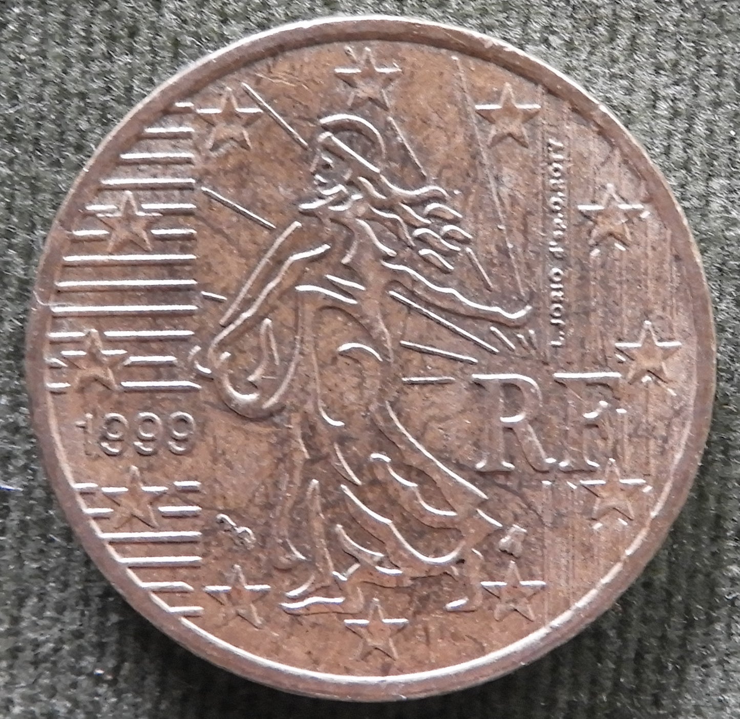 French 1999 50 Euro Cent Coin