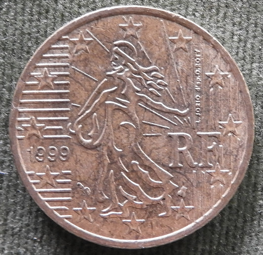 French 1999 50 Euro Cent Coin