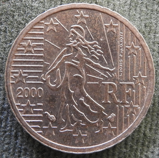 French 2000 10 Euro Cent Coin