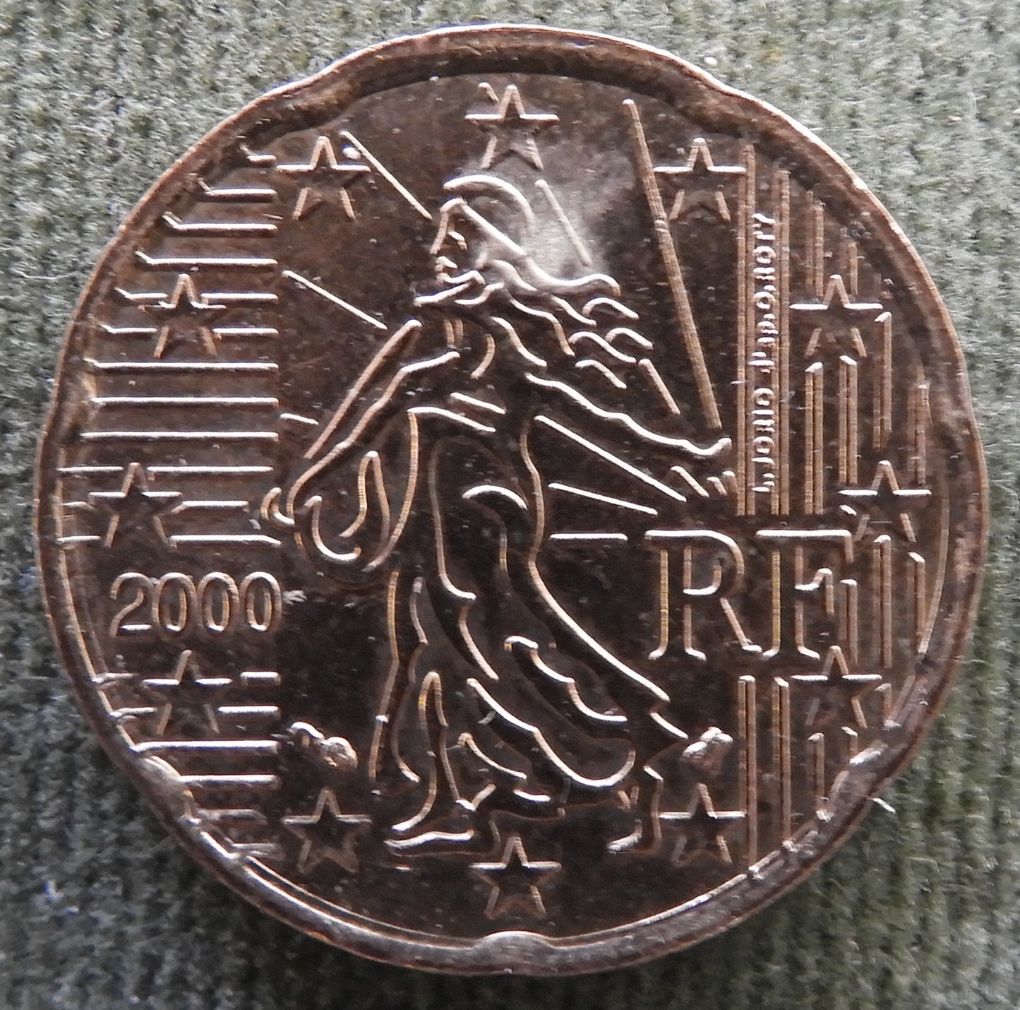 French 2000 20 Euro Cent Coin