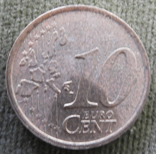 French 2002 10 Euro Cent Coin
