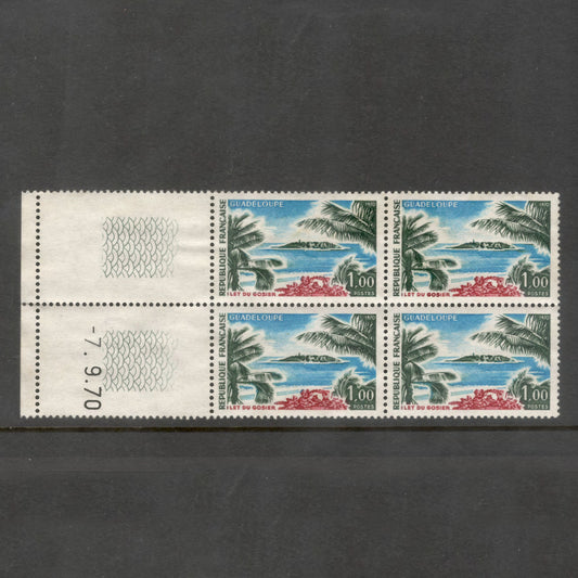 France 1971 1.10 Chateau Fort de Sedan Multicoloured Stamp Block