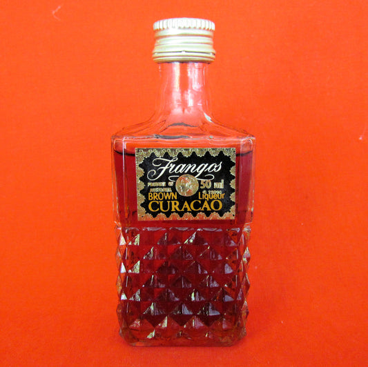 Frangos Miniature Curacao Liquor By Bundaburg Distilleries Queensland c1960