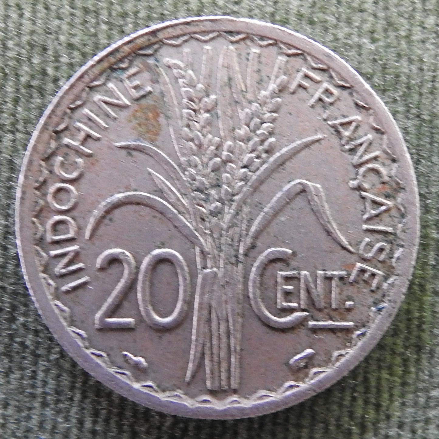 French 1939 20 Centimes Coin - Circulated