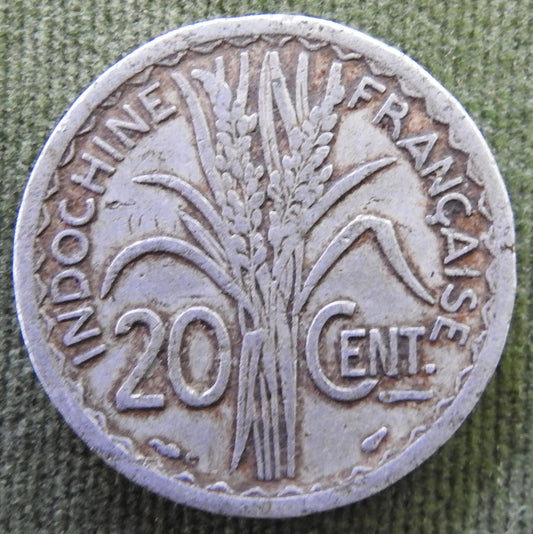 French 1945 20 Centimes Coin - Circulated