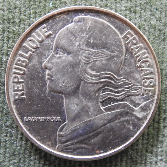 French 1968 20 Centimes Coin - Circulated