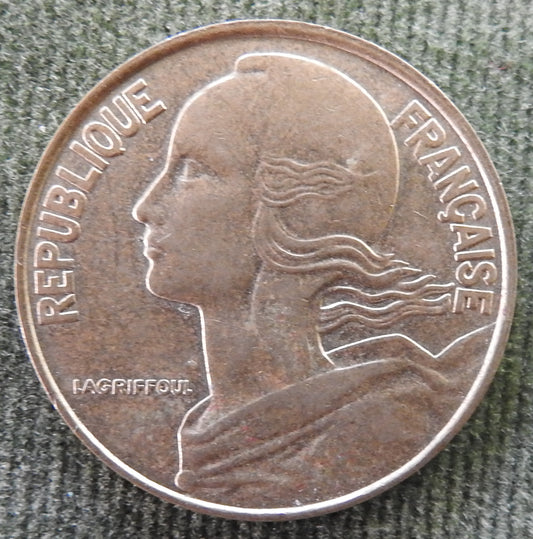 French 1987 20 Twenty Centimes Coin