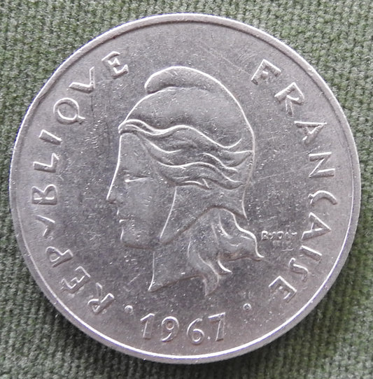 French Polynesie 1967 50 Franc Coin