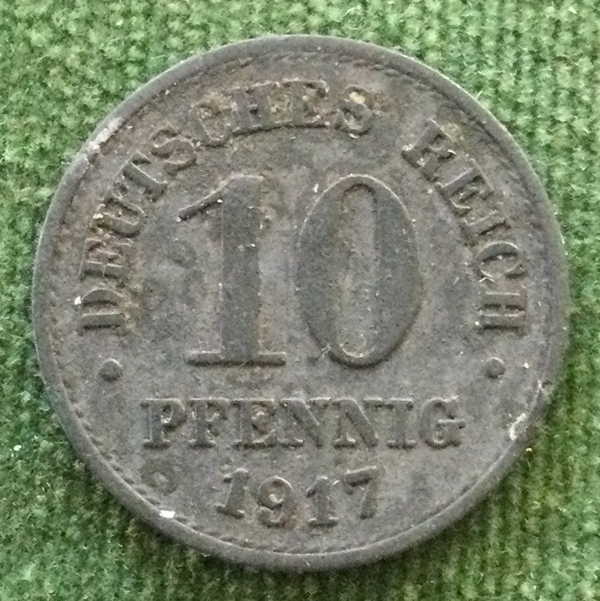 Germany 1917 10 Pfennig Coin