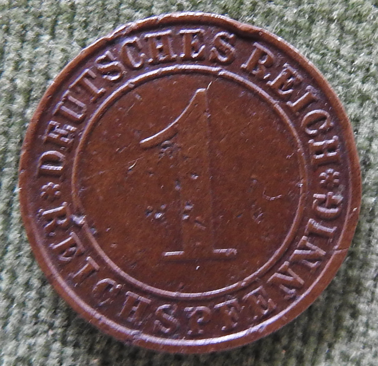 Germany 1928 F 1 Pfennig German Empire Coin - Circulated