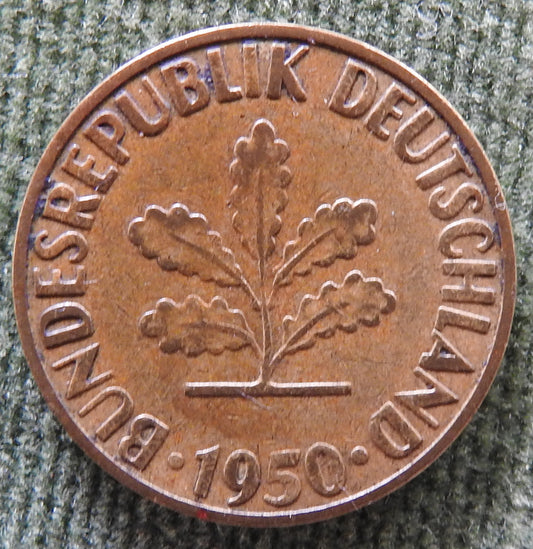 Germany 1950 G 5 Pfennig Coin