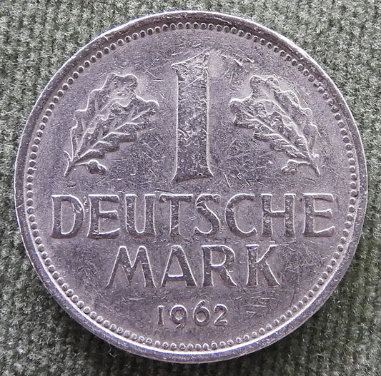 Germany 1962 F 1 Deutsche Mark Coin Stuttgart - Circulated