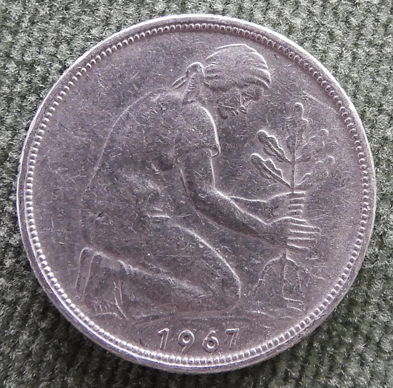Germany 1967 G 50 Pfennig Coin - Circulated