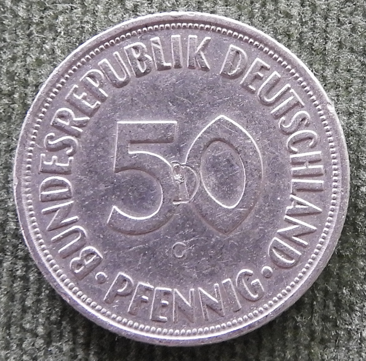 Germany 1967 G 50 Pfennig Coin - Circulated