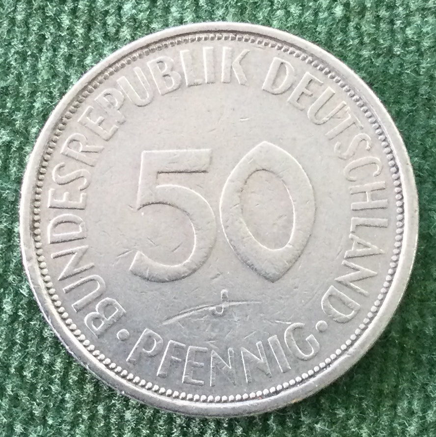 Germany 1971 J 50 Pfennig Coin