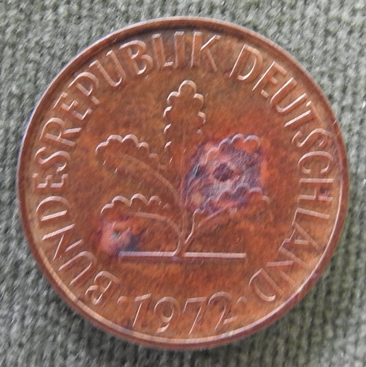 Germany 1972 G 10 Pfennig Coin