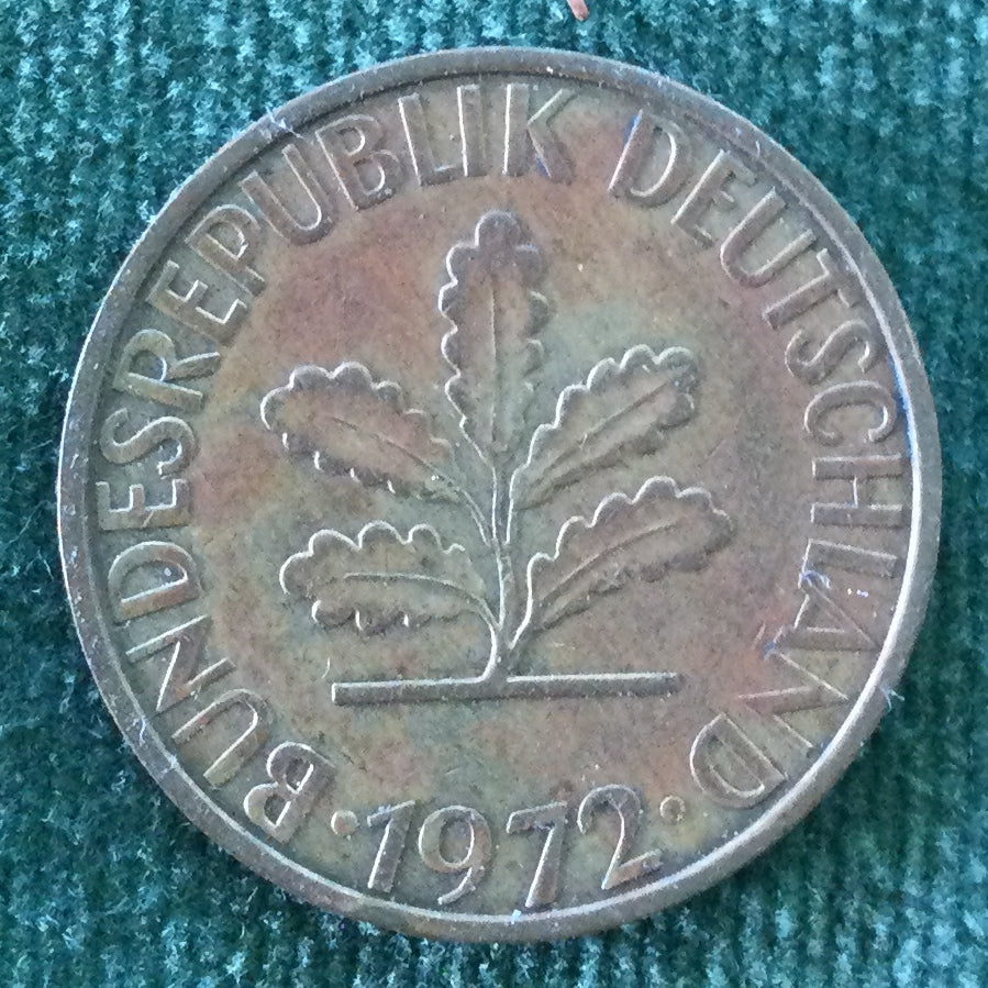 Germany 1972 J 10 Pfennig Coin