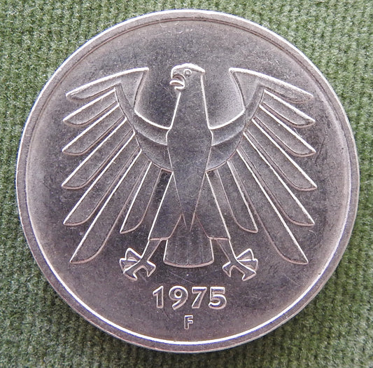 Germany 1975 F 5 Deutsche Mark Coin