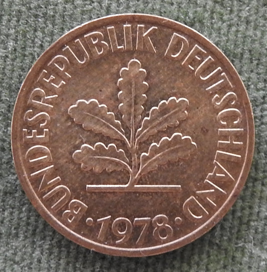 Germany 1978 F 10 Pfennig Coin
