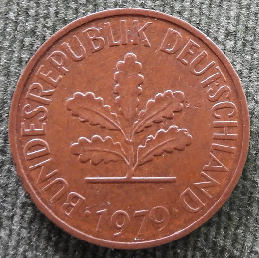 Germany 1979 J 2 Pfennig Coin - Circulated