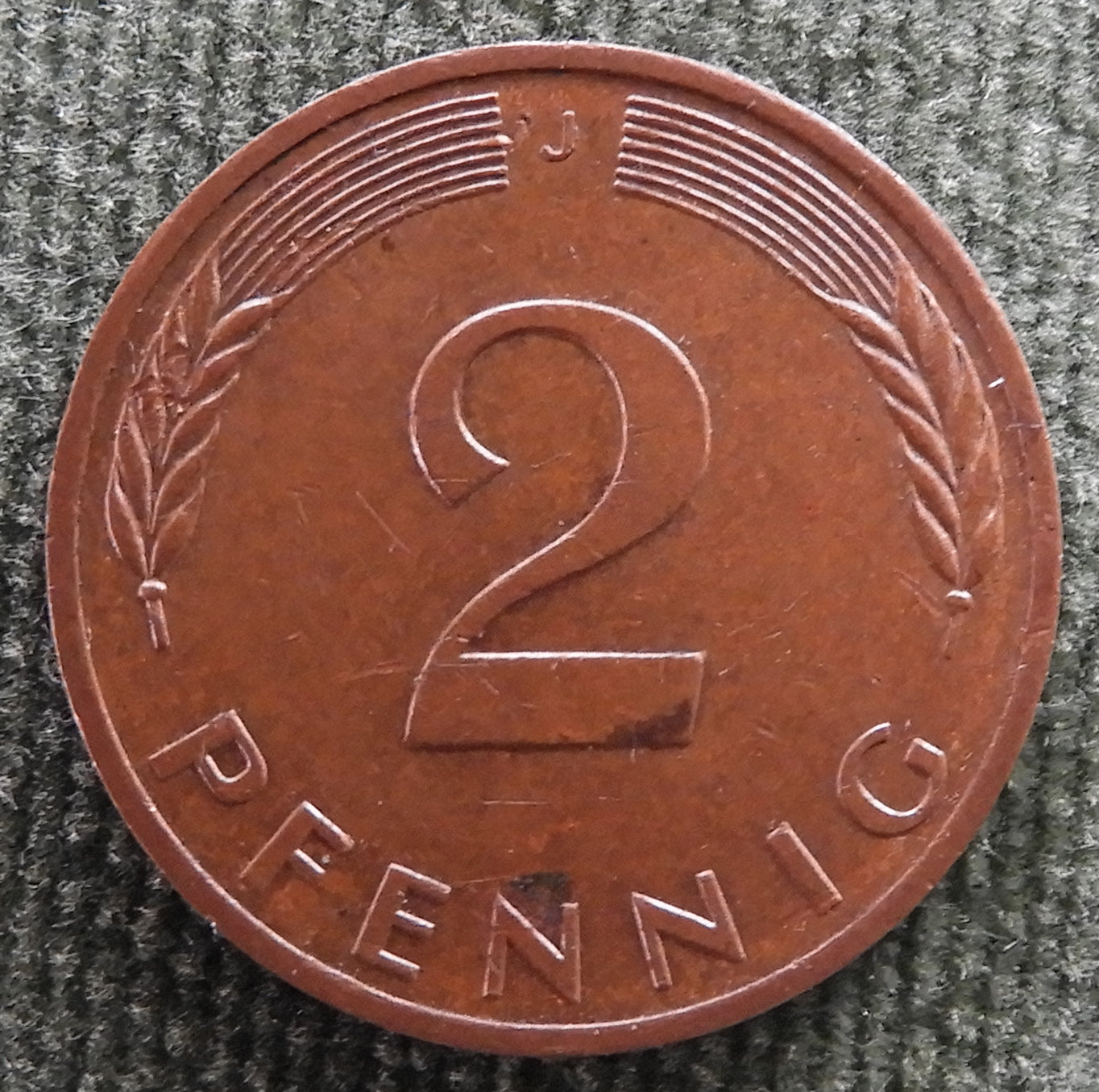 Germany 1979 J 2 Pfennig Coin - Circulated