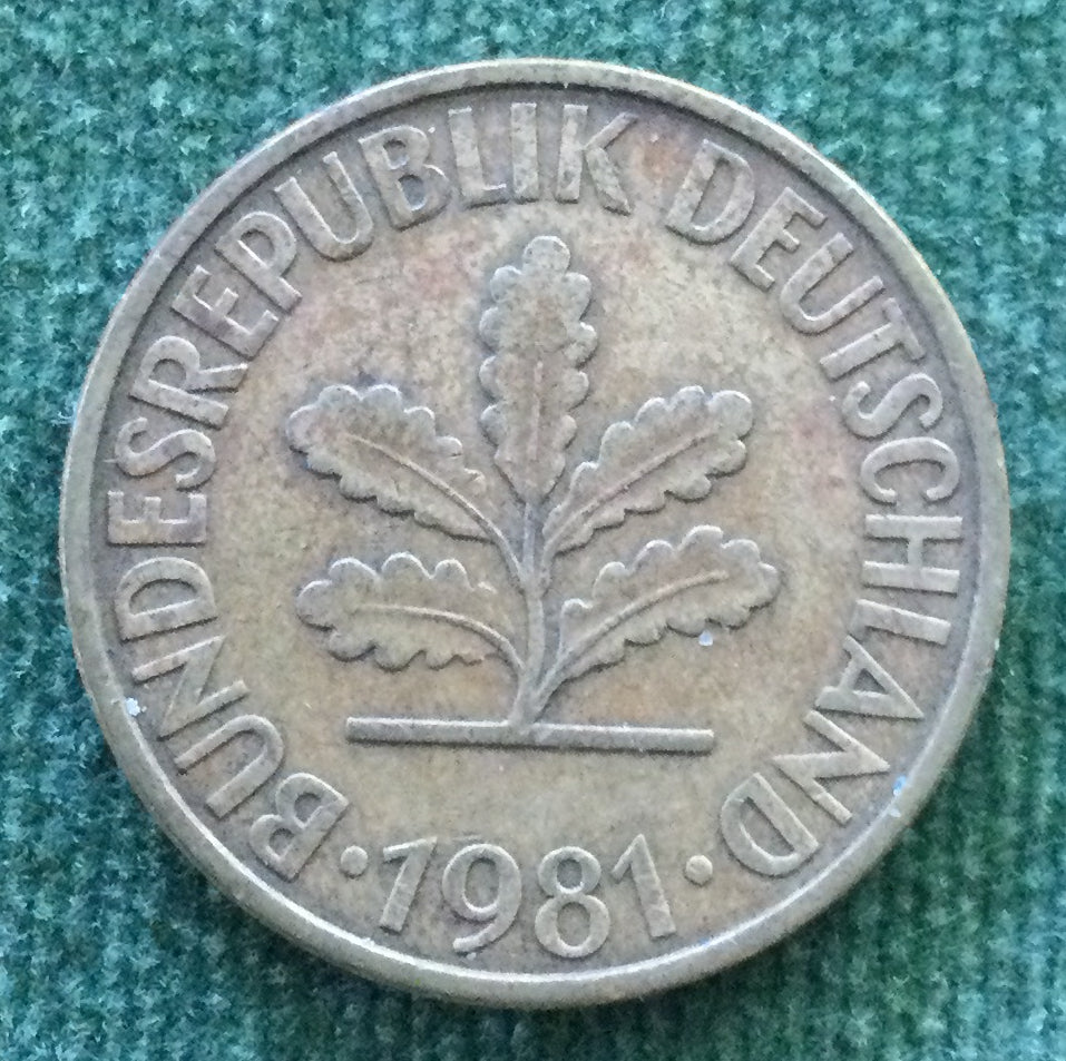 Germany 1981 G 10 Pfennig Coin