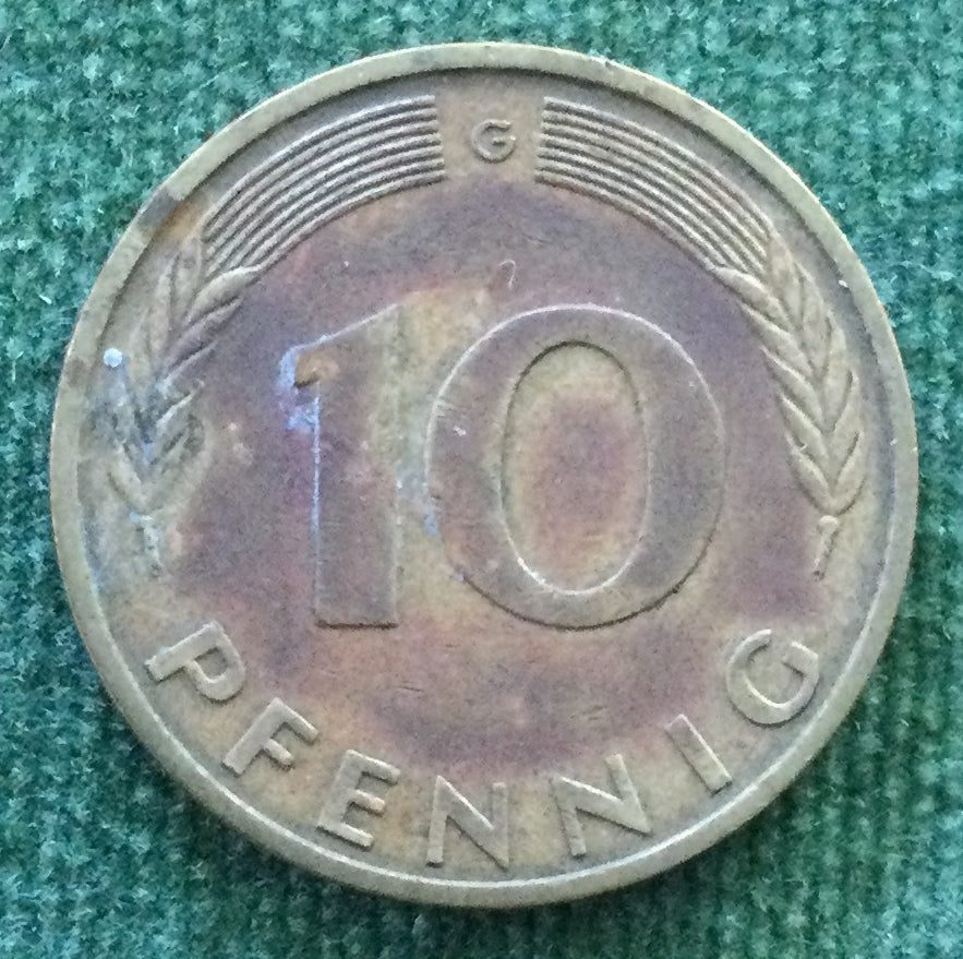 Germany 1981 G 10 Pfennig Coin