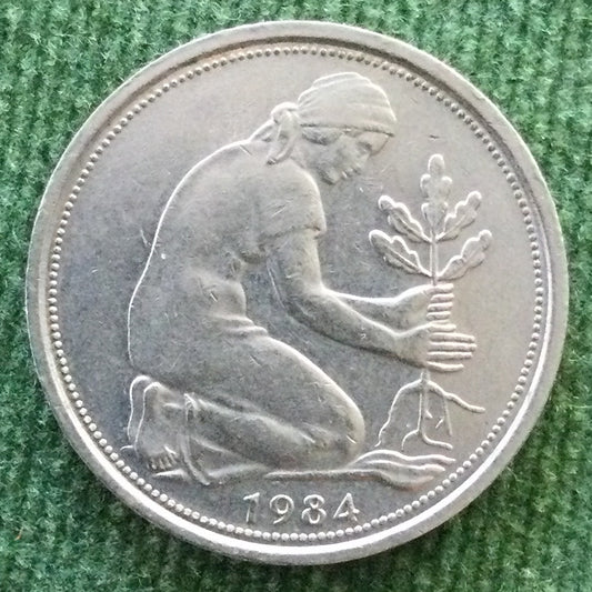 Germany 1984 F 50 Pfennig Coin