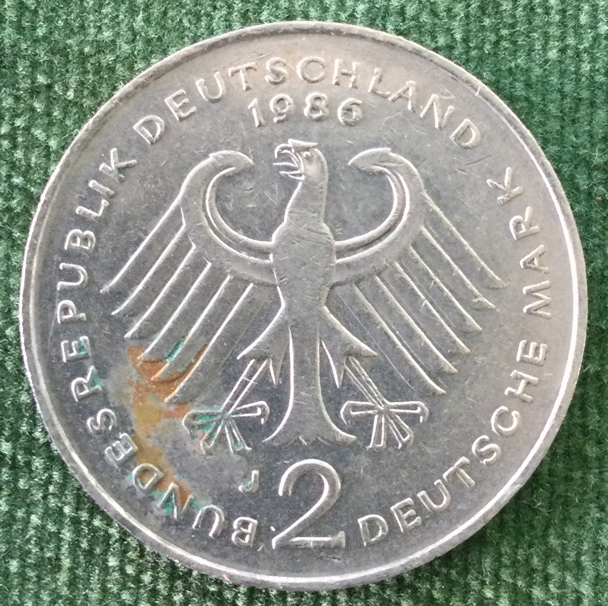 Germany 1986 J 2 Deutsche Mark Coin