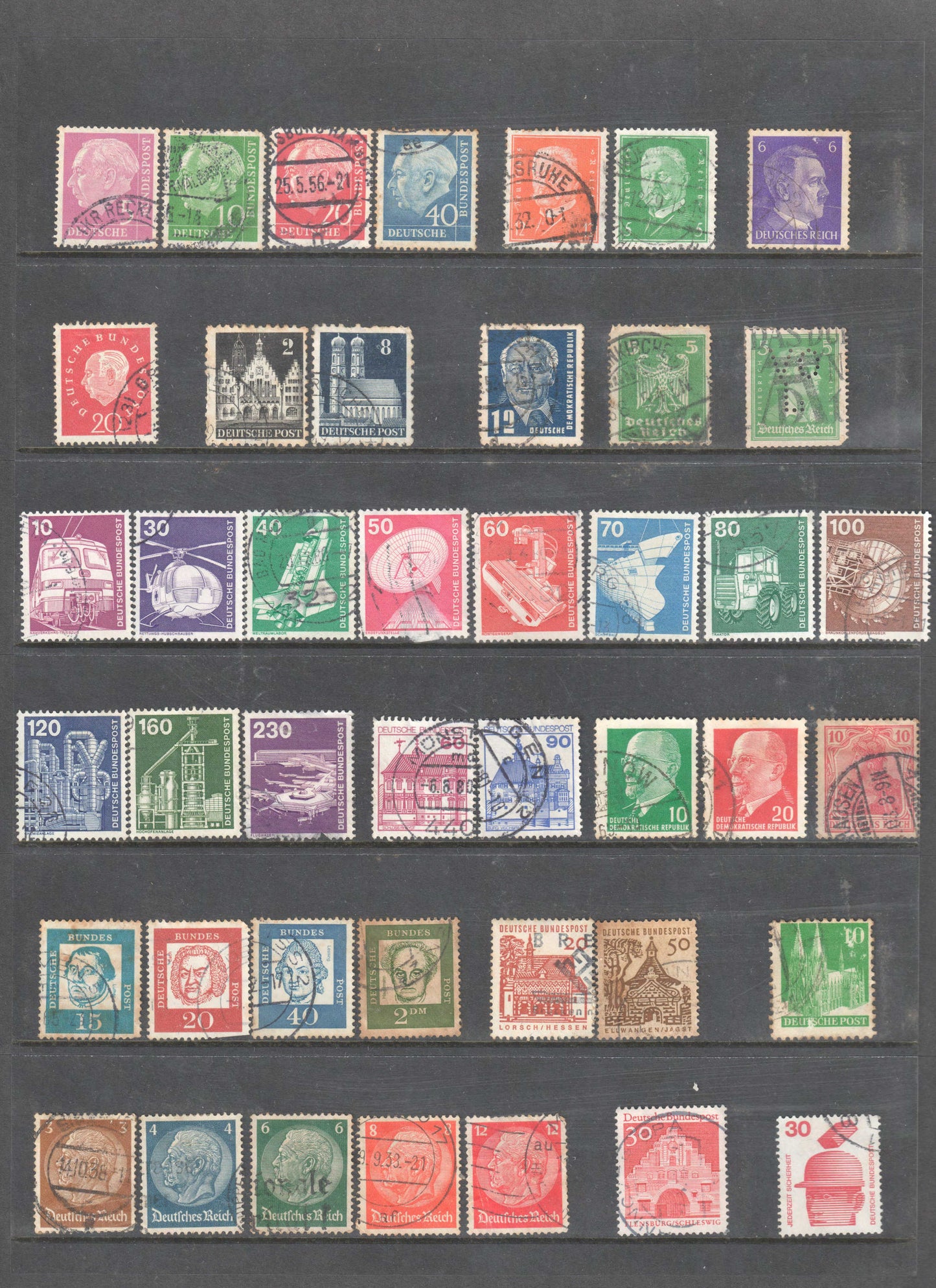 German Stamps Mixed & Compiled Bulk Group 1 - Cancelled