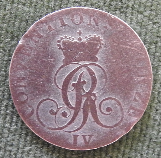 Kingdom of Hannover 1827 B 1/24 Thaler Coin King George IV