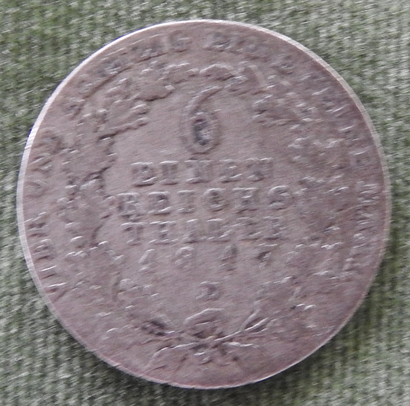 Kingdom of Prussia 1817 ⅙ Reichsthaler Silver Coin - Friedrich Wilhelm III