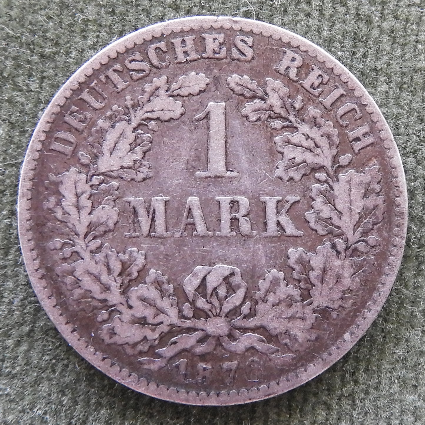 Germany 1876 NN 1 Reichs Mark German Empire Coin