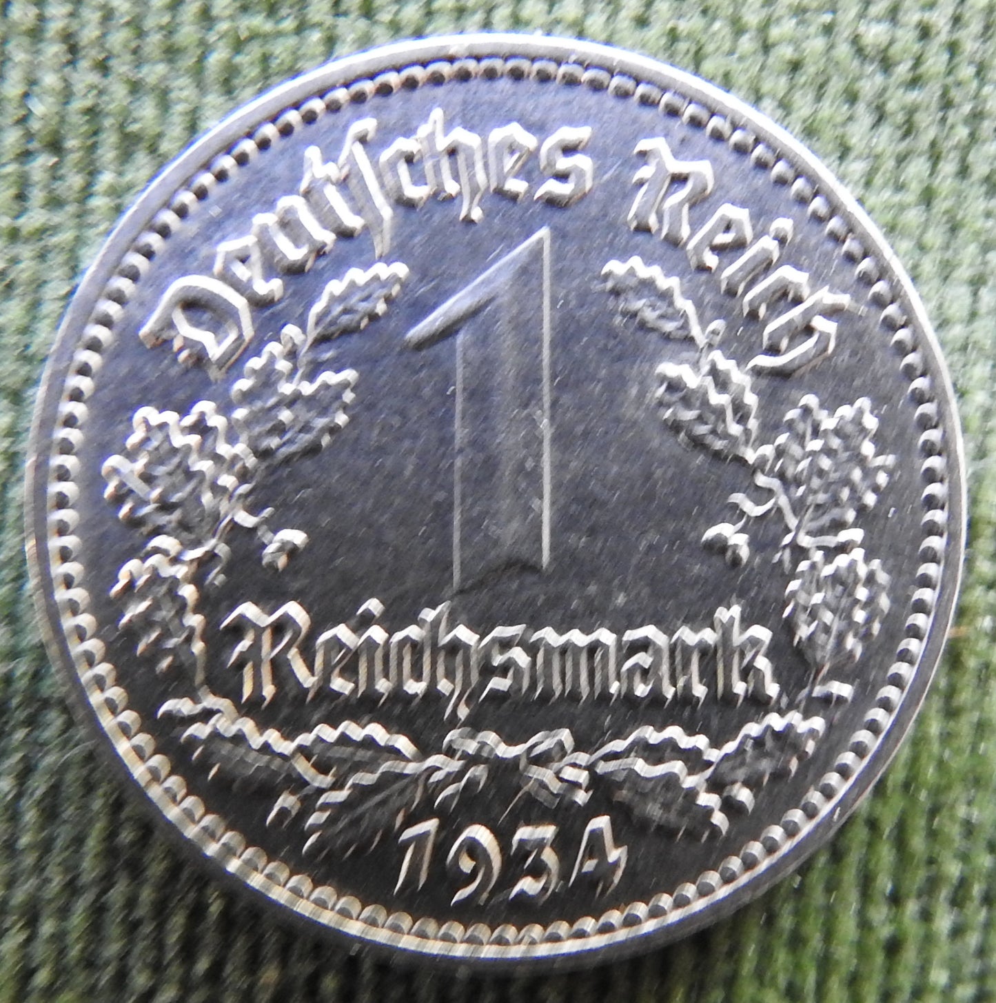 Germany 1934 J 1 Reichsmark Coin - Circulated