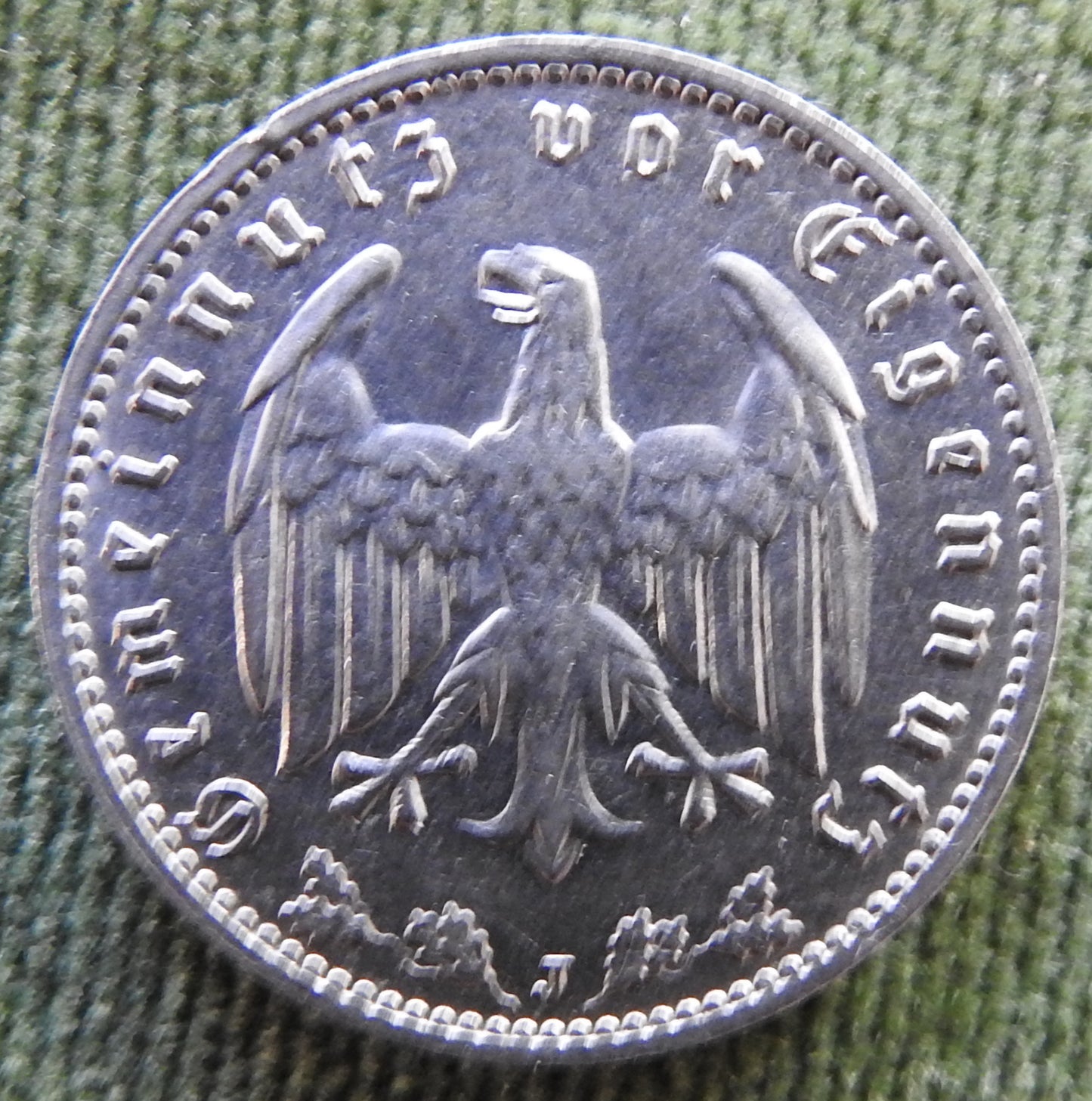 Germany 1934 J 1 Reichsmark Coin - Circulated