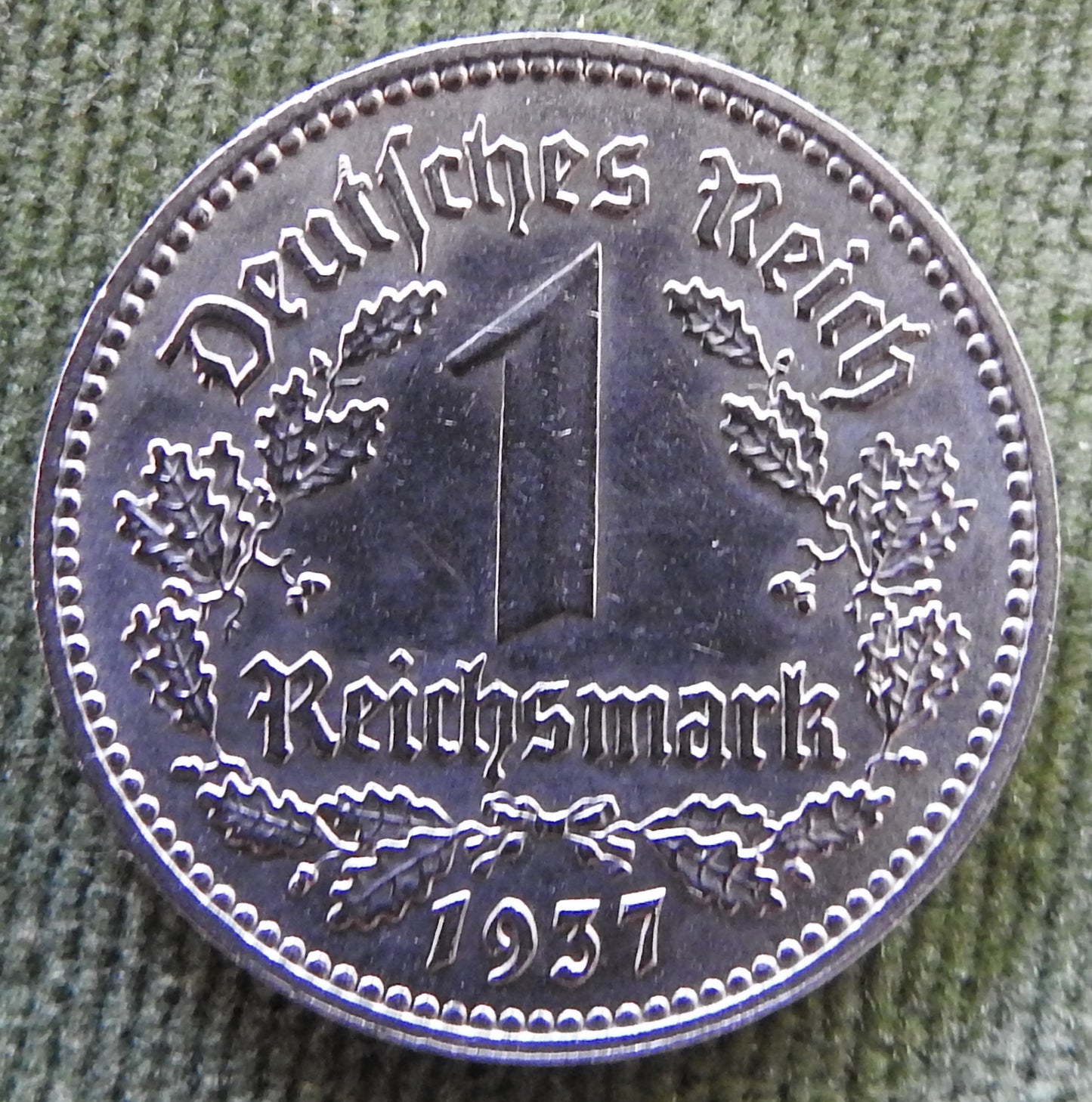 Germany 1937 A 1 Reichsmark Coin - Circulated