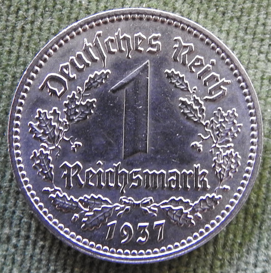 Germany 1937 A 1 Reichsmark Coin - Circulated