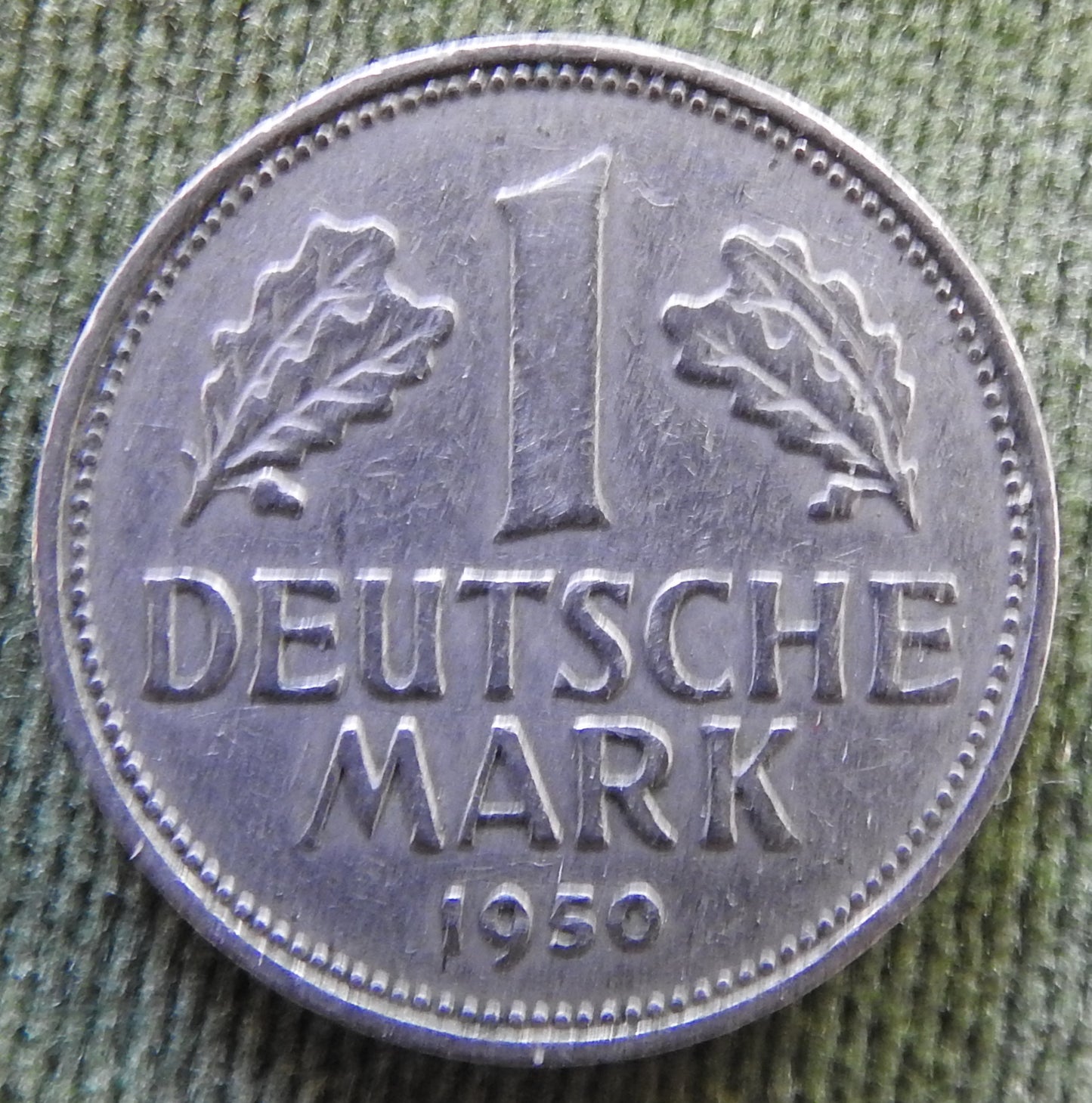 Germany 1950 D 1 Deutsche Mark Coin - Circulated