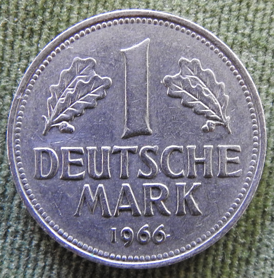 Germany 1966 J 1 Deutsche Mark Coin - Circulated