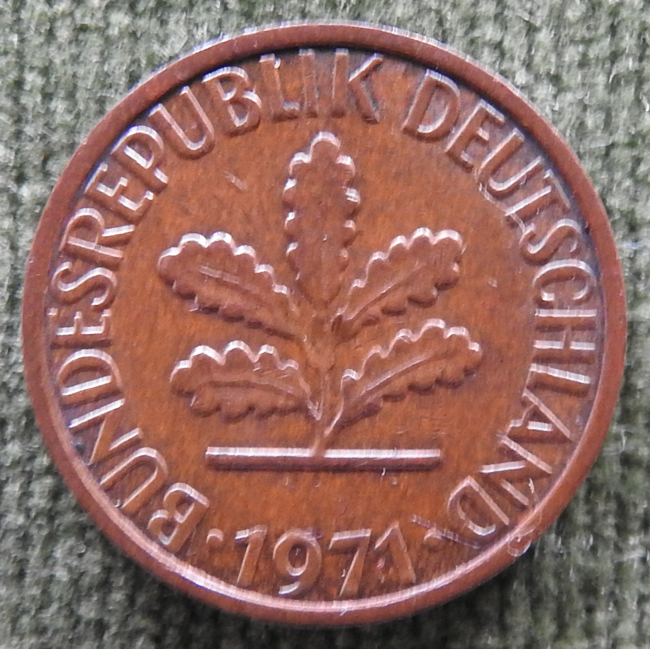 Germany 1971 G 1 Pfennig Coin