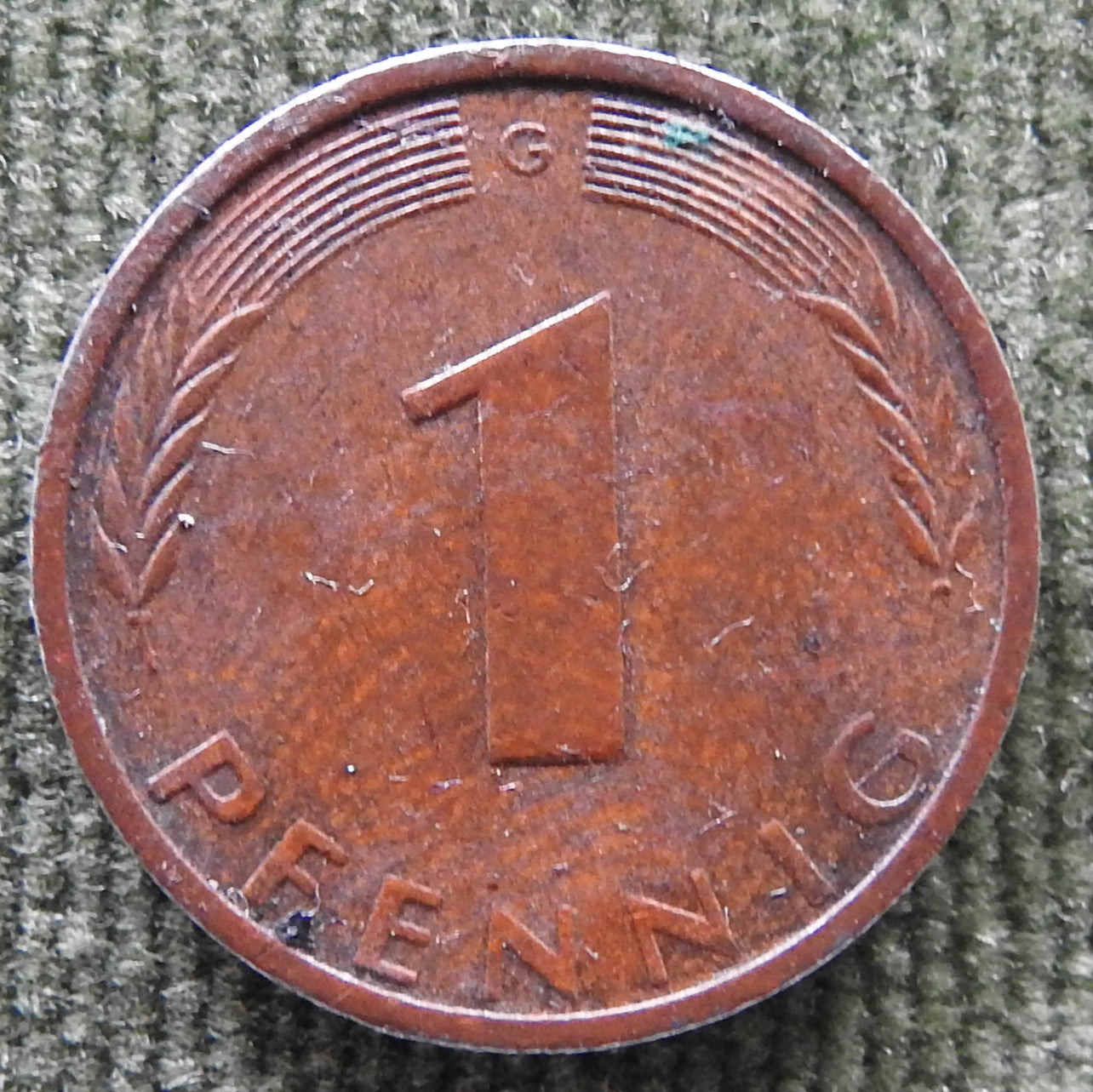 Germany 1971 G 1 Pfennig Coin