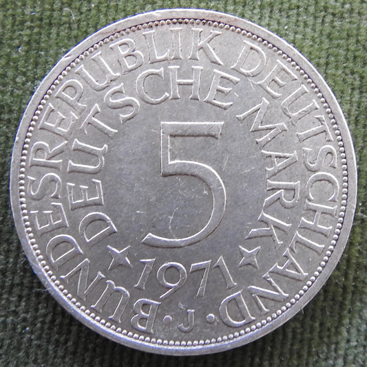 Germany 1971 J 5 Deutsche Mark Coin - Circulated