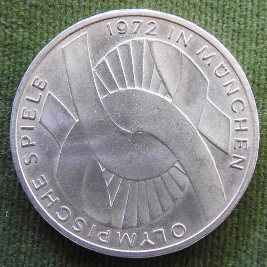 Germany 1972 G 10 Deutsche Mark Silver Coin Munich Olympic Games - Circulated