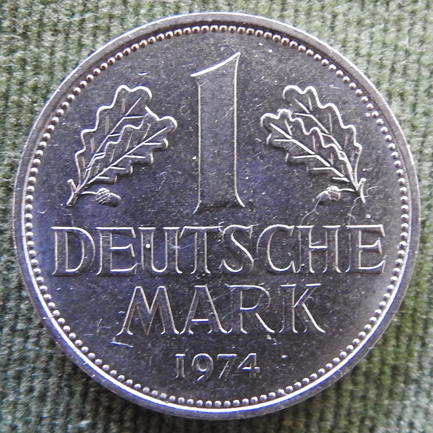 Germany 1974 D 1 Deutsche Mark Coin - Circulated