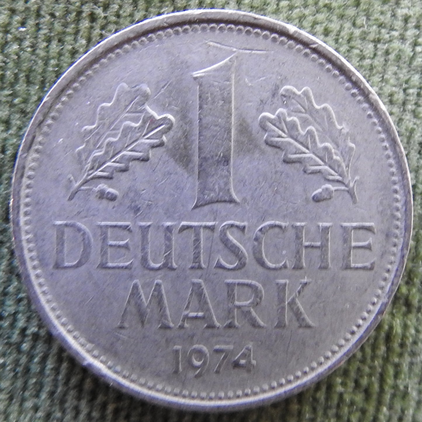 Germany 1974 F 1 Deutsche Mark Coin - Circulated