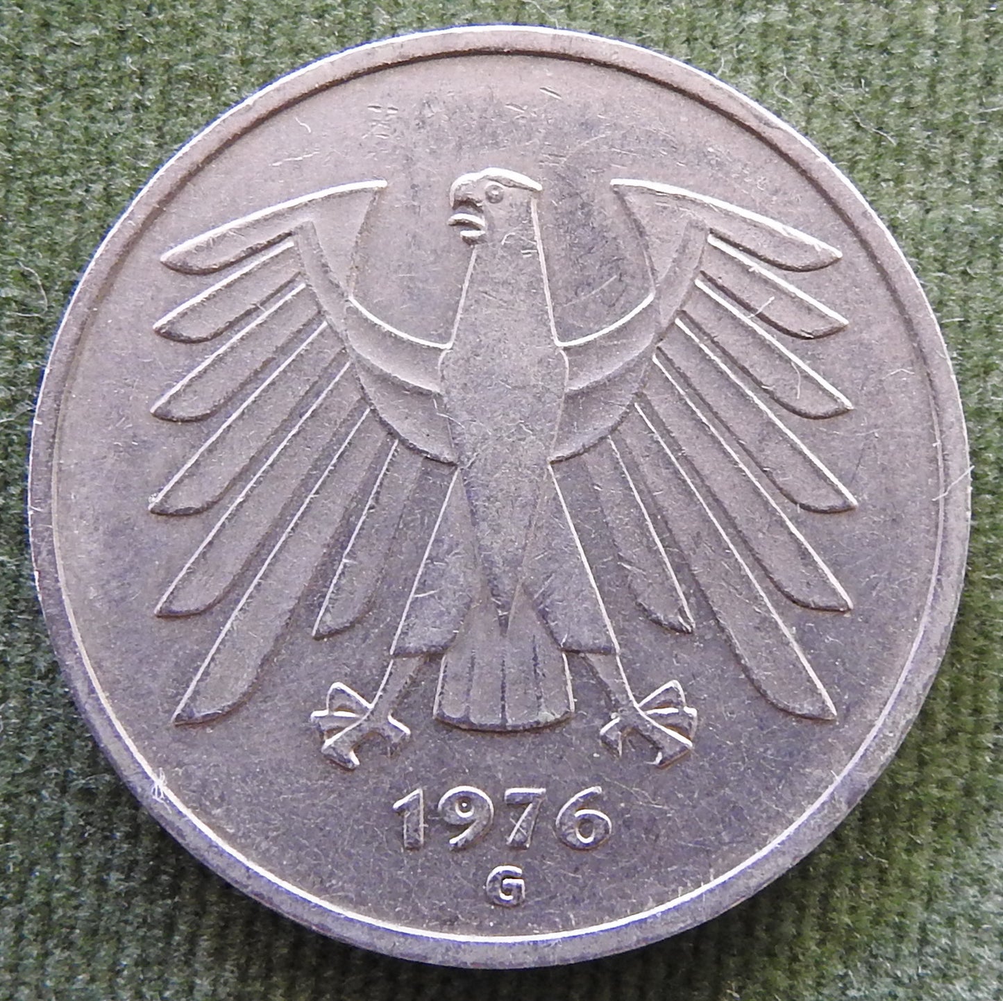 Germany 1976 G 5 Deutsche Mark Coin - Circulated