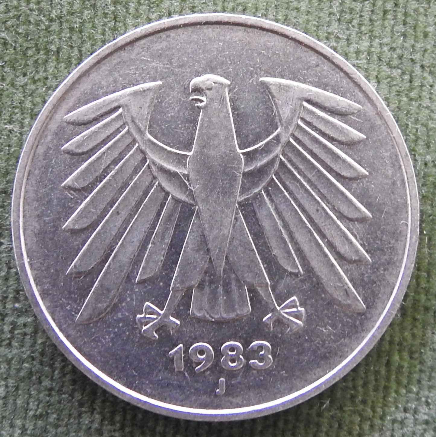 Germany 1983 J 5 Deutsche Mark Coin - Circulated